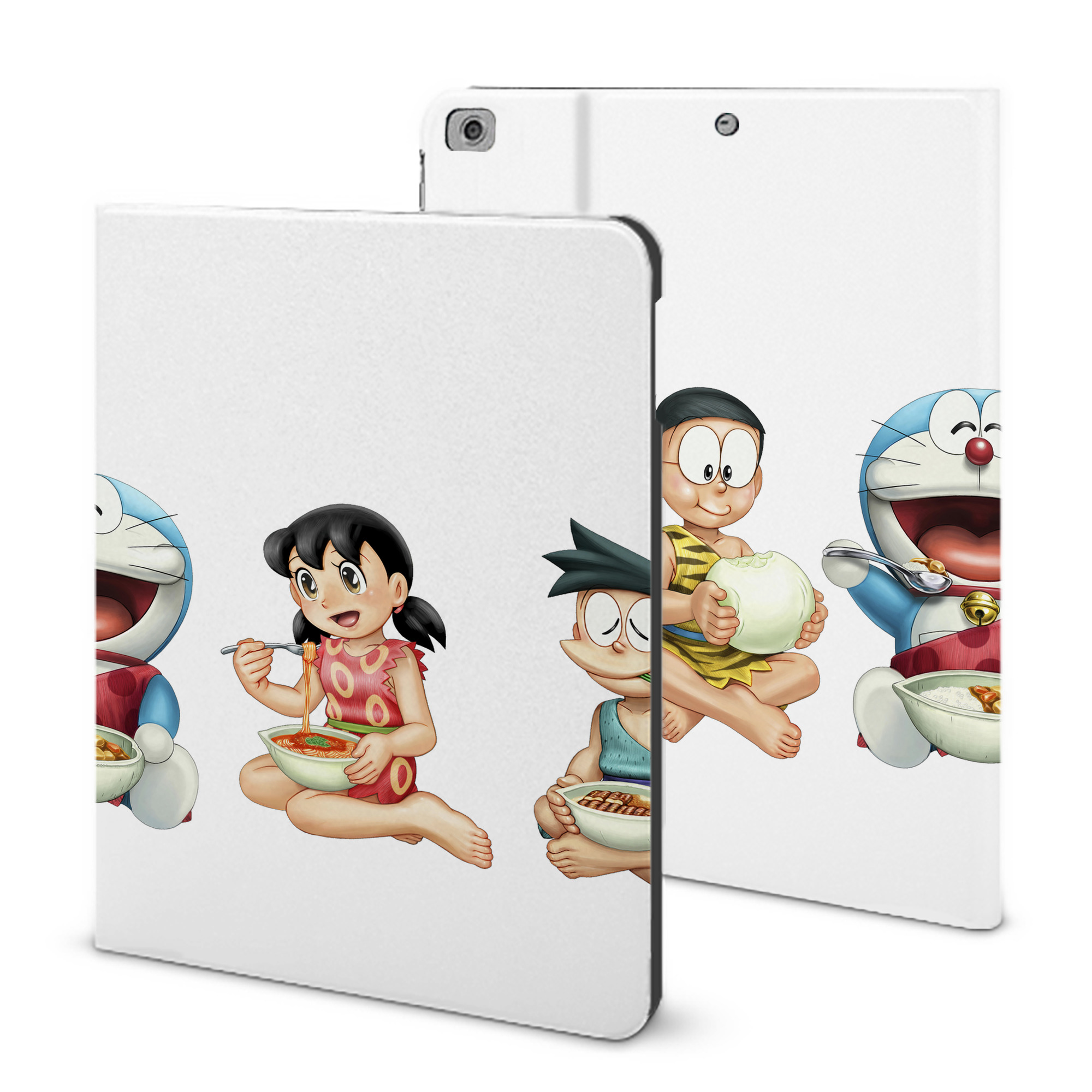 （画像用） ドラえもん Doraemon IPad ケース ブック型 PUレザー TPU 耐衝撃 軽量 薄型 ペン収納なし 全面保護 IPad 各モデル対応